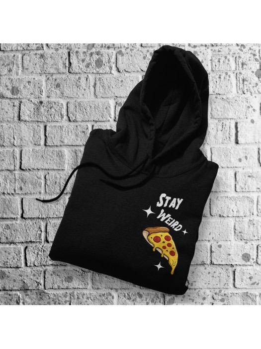 Суичър Oversize Stay Weird - Pizza Lover